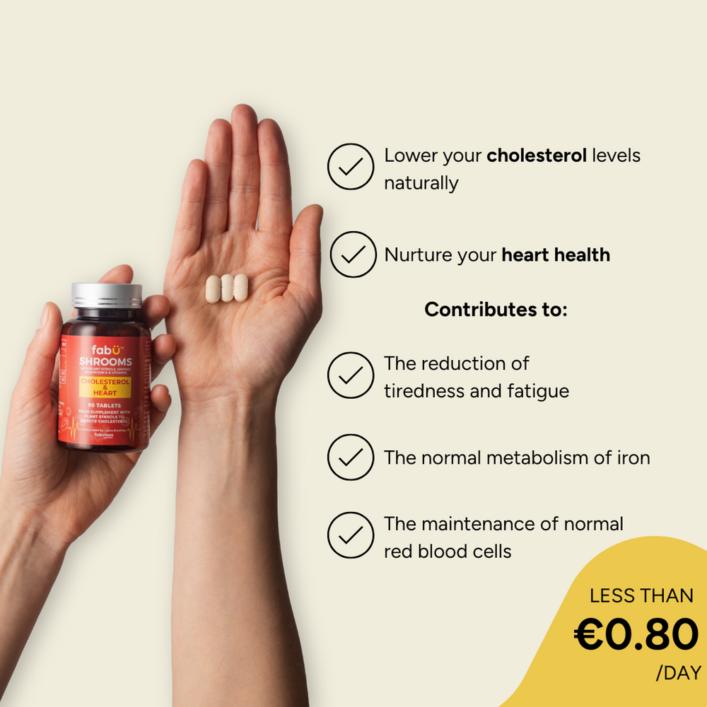 FabU Shrooms Cholesterol & Heart (90 Tabs)