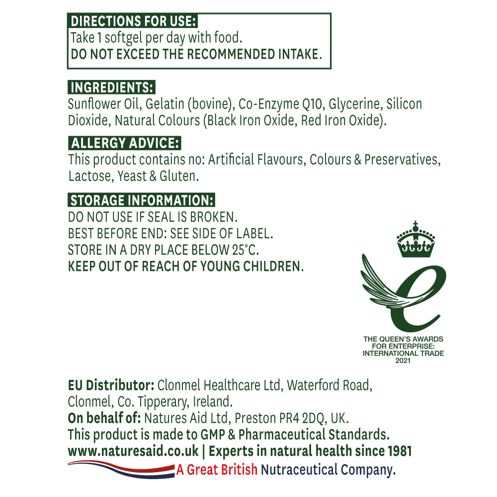 Natures Aid Co-Q10 100mg