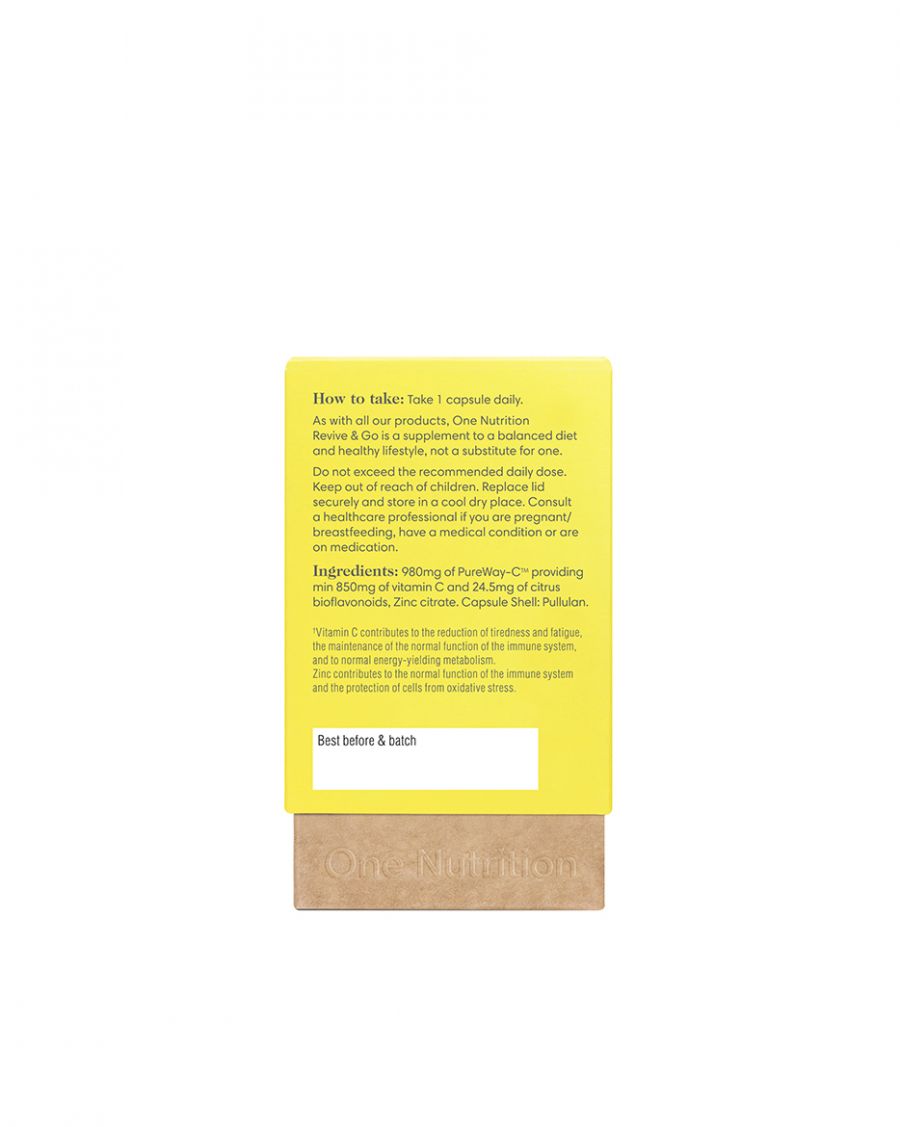 One Nutrition Revive & Go Immunity Capsules (30&
