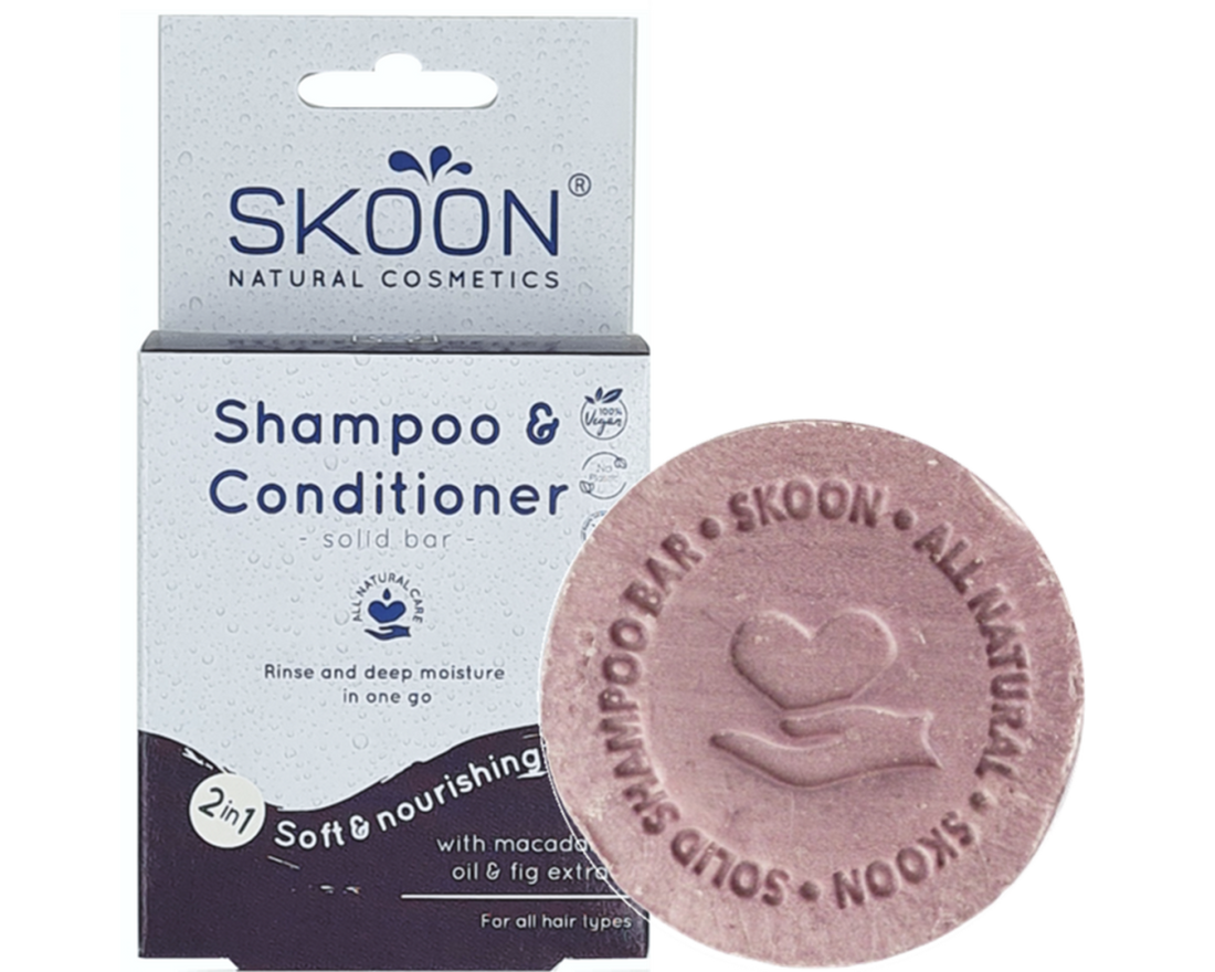 Skoon Solid Shampoo & Conditioner 2 in 1 Bar 90g