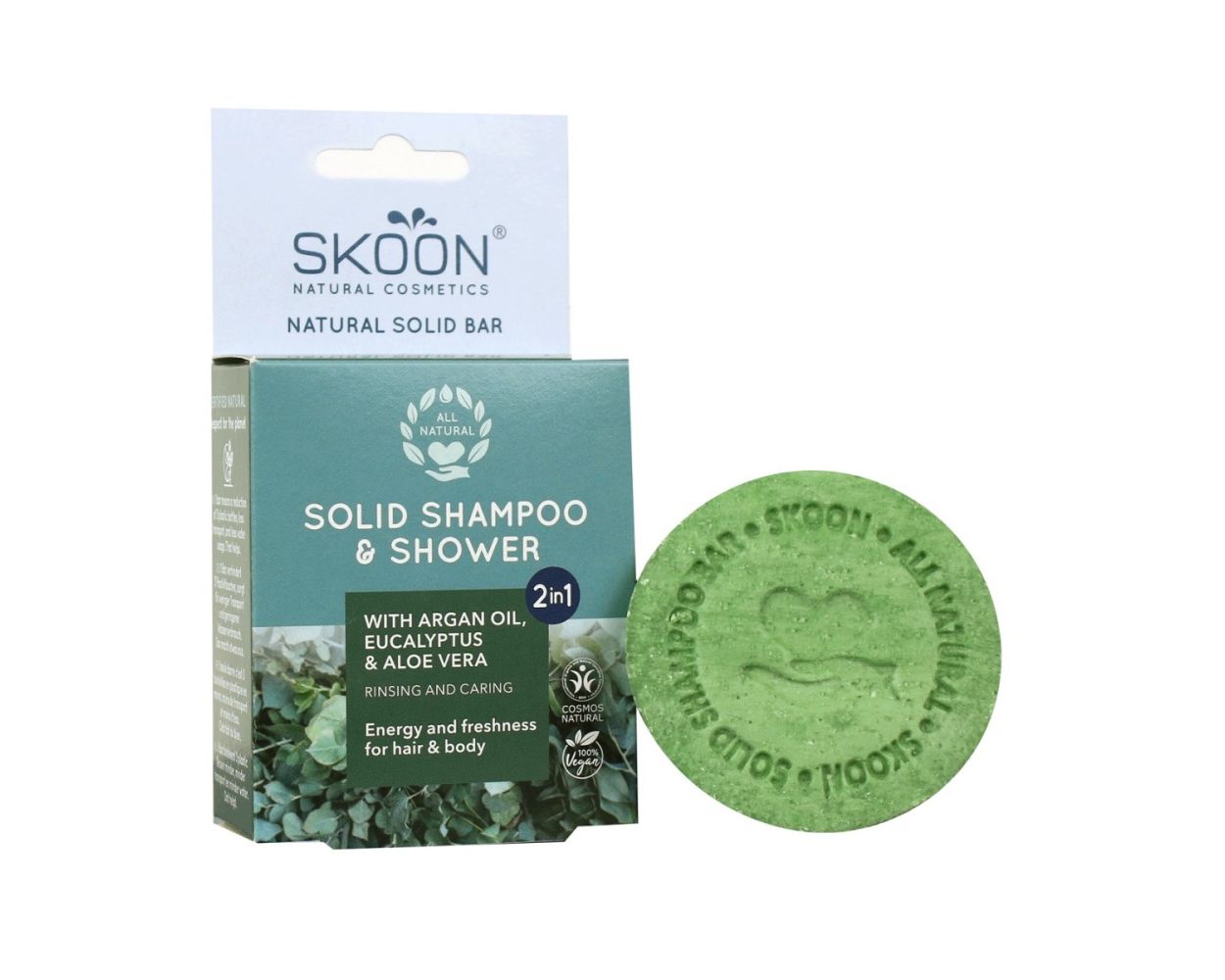 Skoon Solid Shampoo & Shower 2 in 1 Bar 90g
