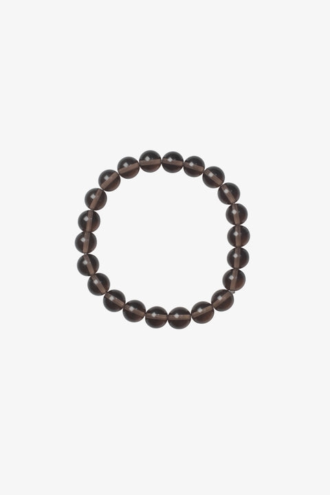 Bracelet - Smokey Quartz 8mm Ball (55mm) with Message Card