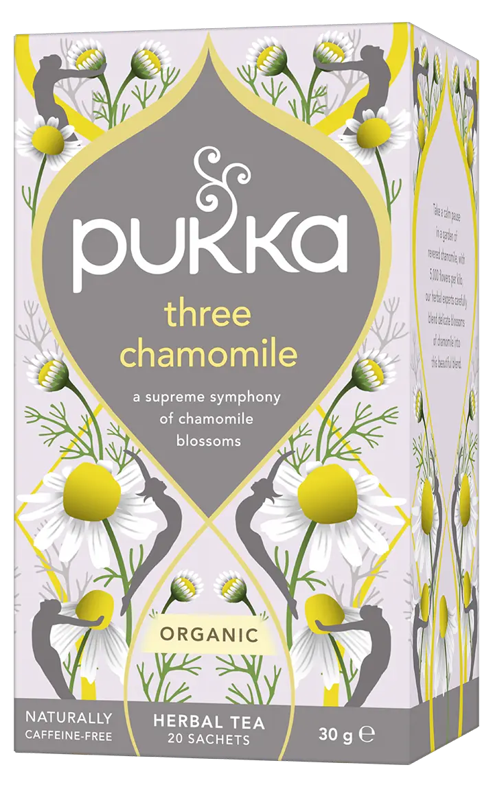 Pukka Tea Organic Three Chamomile Tea DB 40g (20 tea sachets)