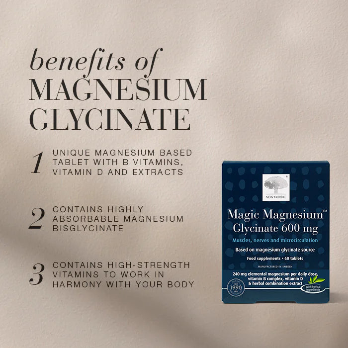 New Nordic Magic Magnesium Glycinate (60 Tabs)