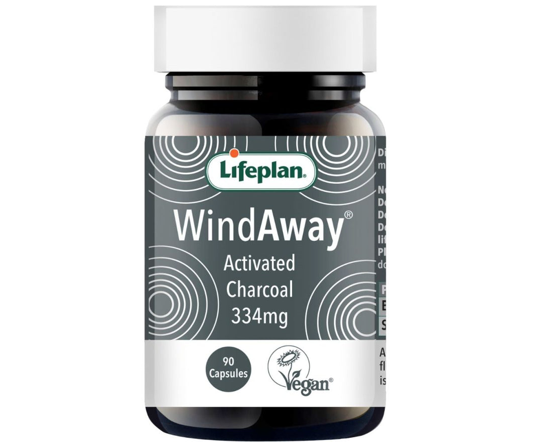 Lifeplan Wind Away Activated Charcoal 334mg (90 Caps)