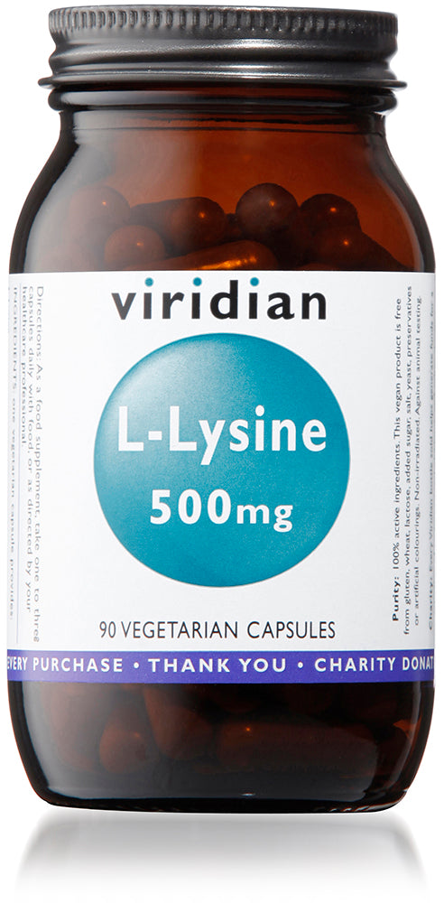 Viridian L-Lysine 500mg 90 Capsules