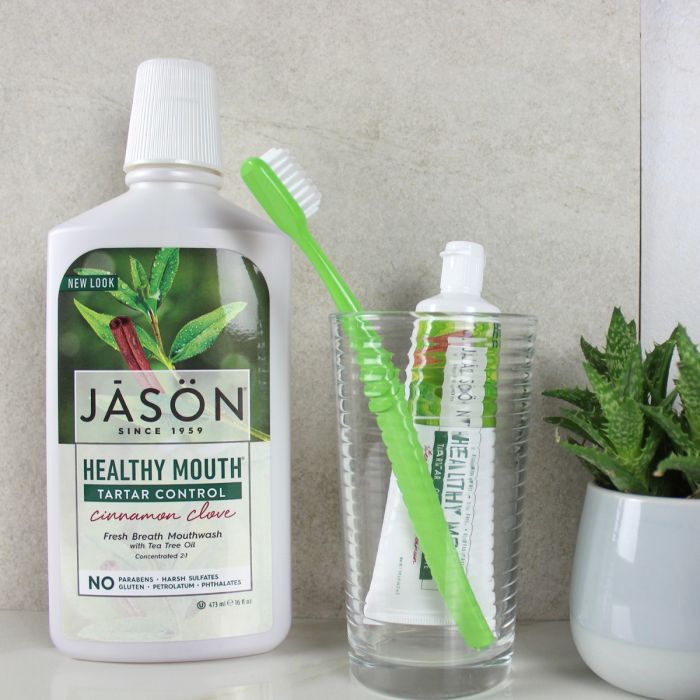 Jason Healthy Mouth Tartar Control Mouthwash 473ml (Cinnamon Clove)