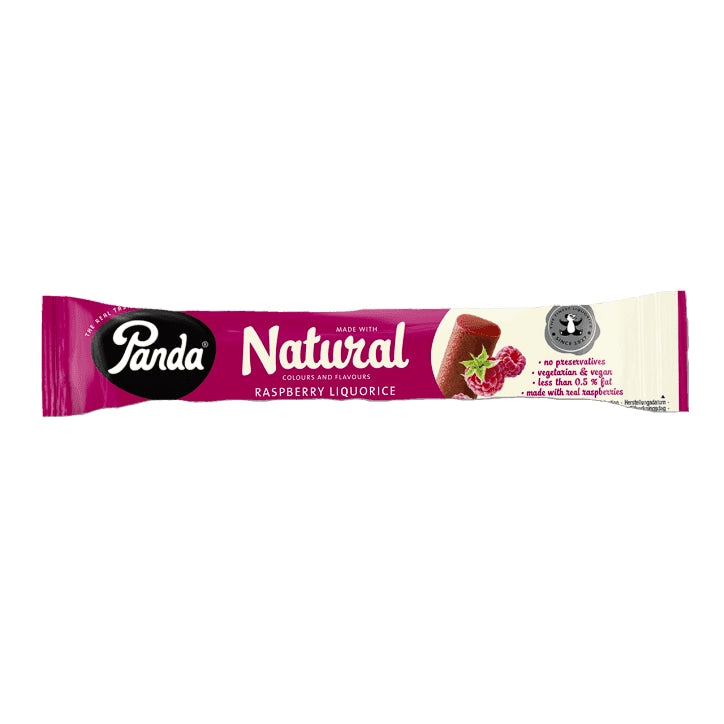 Panda Natural Raspberry Liquorice Bars 32g
