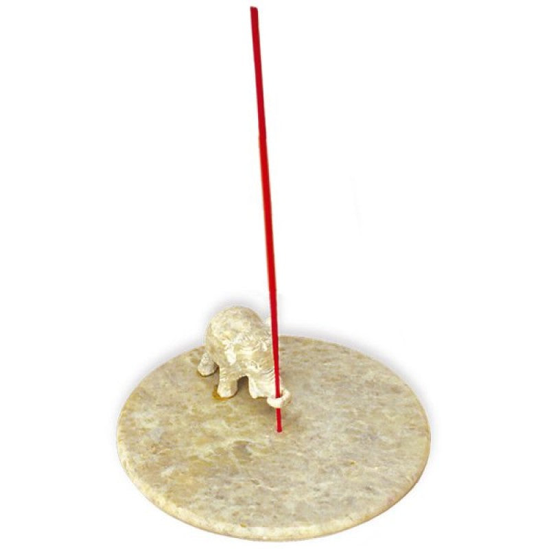 Soapstone Elephant Dish Ash Catcher 6in