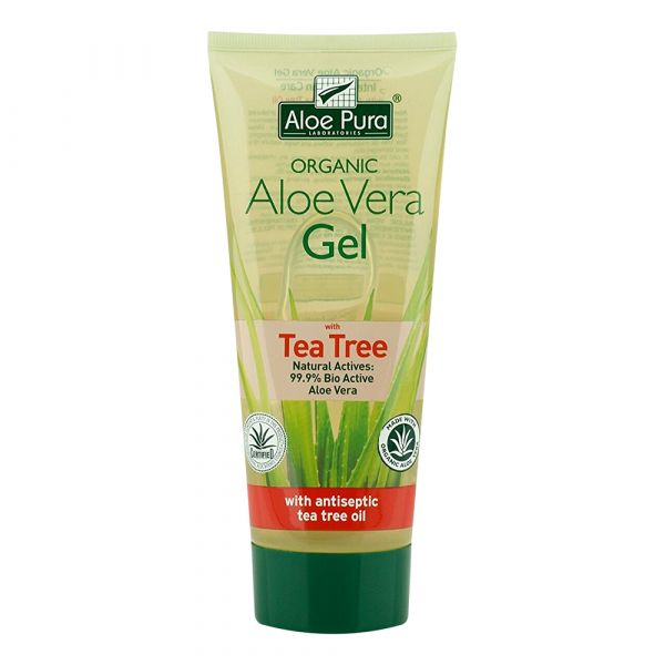 Aloe Pura Aloe Vera Organic Gel w/Tea Tree 200ml