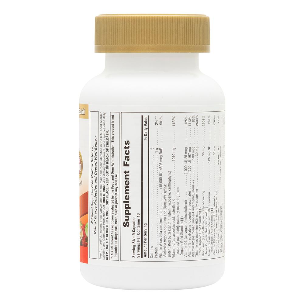 Natures Plus "Source of Life" GOLD Multivitamin Capsules (90 Caps) (w/Vit D3 & K2)