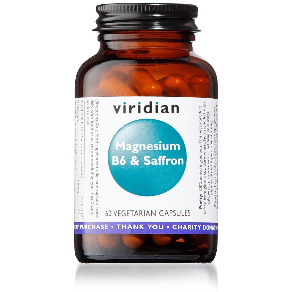 Viridian Magnesium B6 & Saffron 60 Caps