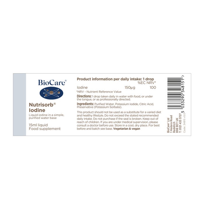 BioCare Nutrisorb Iodine (15ml)