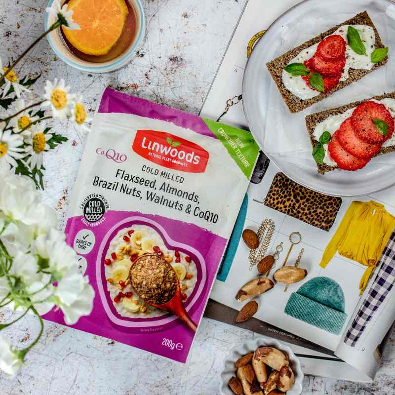 Linwoods Cold Milled Flaxseed, Almonds, Brazil Nuts, Walnuts & CoQ10 360g