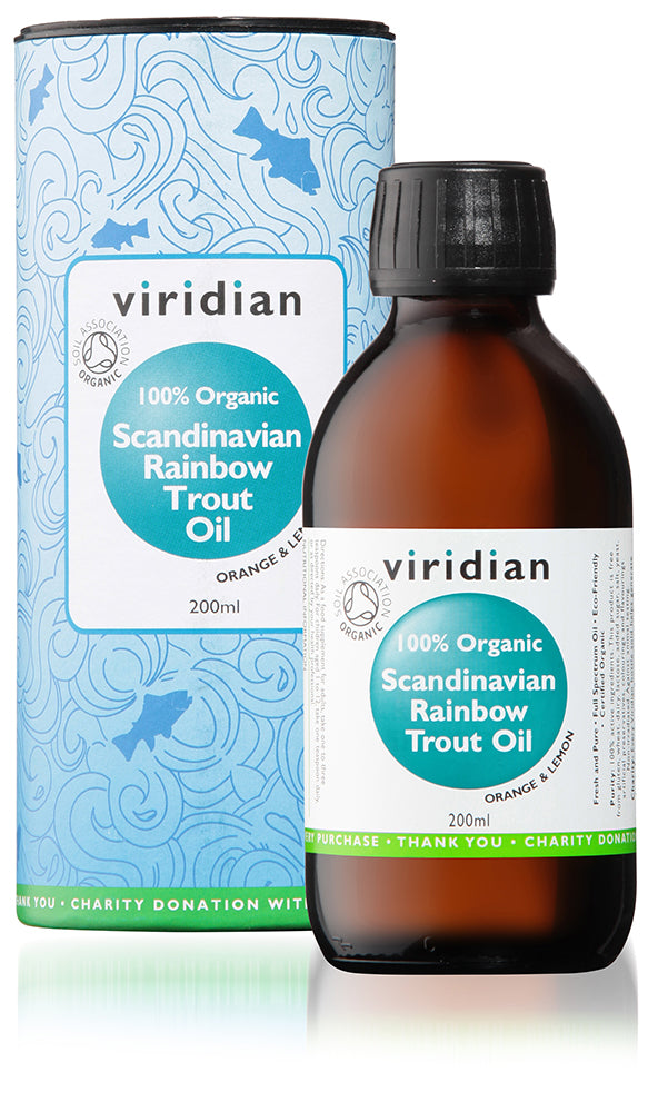 Viridian Organic Scandinavian Rainbow Trout Oil - 200ml