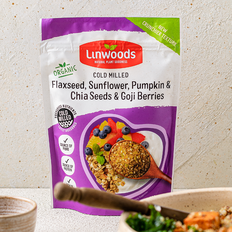 Linwoods Organic Cold Milled Flaxseed, Sunflower, Pumpkin & Chia Seeds & Goji Berries 425g