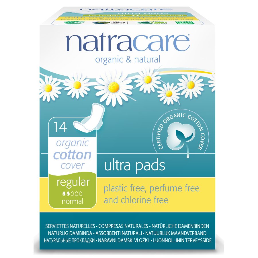Natracare Ultra Pads w/wings Regular 14’s