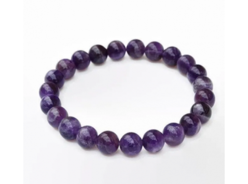 Amethyst Ball Bracelet 52 mm (8mm Beads)