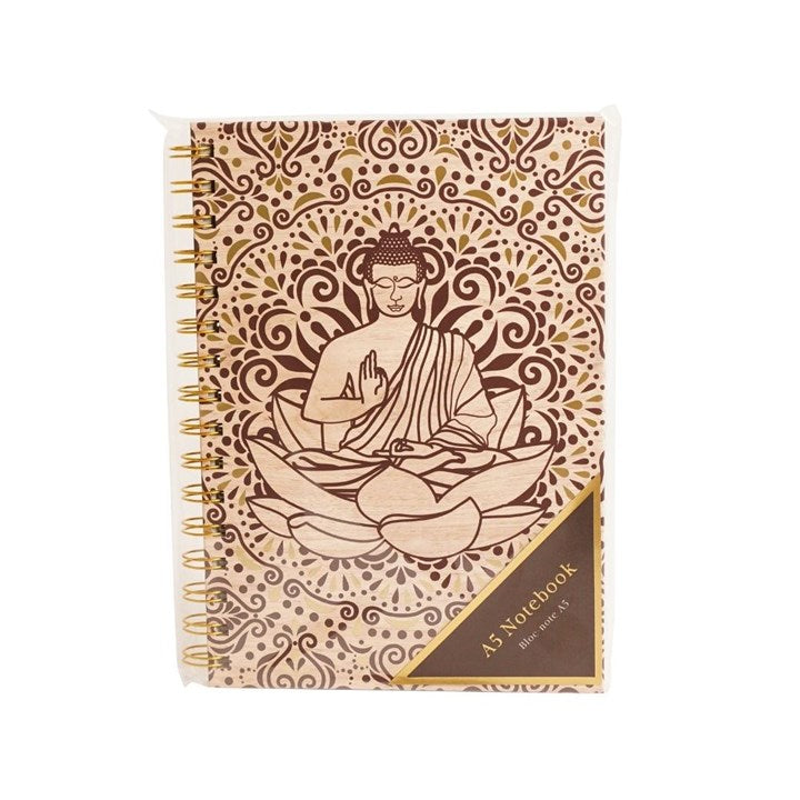 A5 Notebook - "Buddha" Spiral Notebook