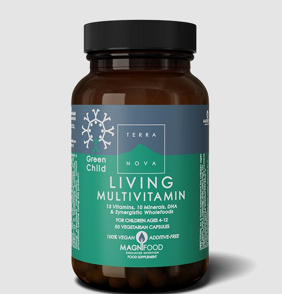 Terranova Green Child Living Multivitamin (50 Veg Caps)