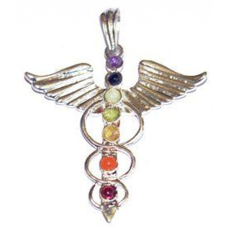 Chakra Bird Silver Plated Pendant