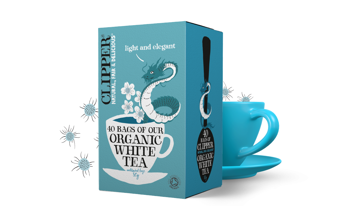 Clipper Fairtrade Organic White Tea (40 T/bags)