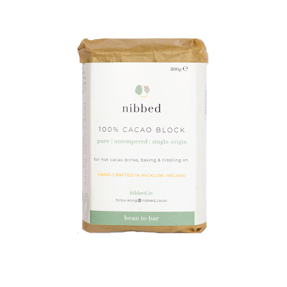 Nibbed Organic 100% Pure Cacao Block 300g