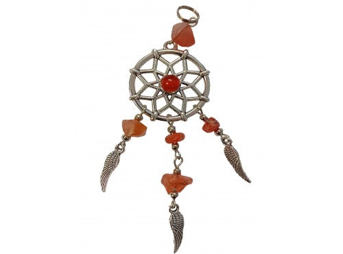 Carnelian Dream Catcher Pendant