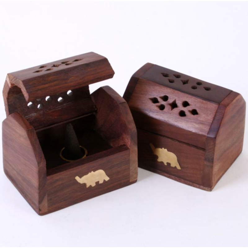 Ash Box Cones Brass Inlay
