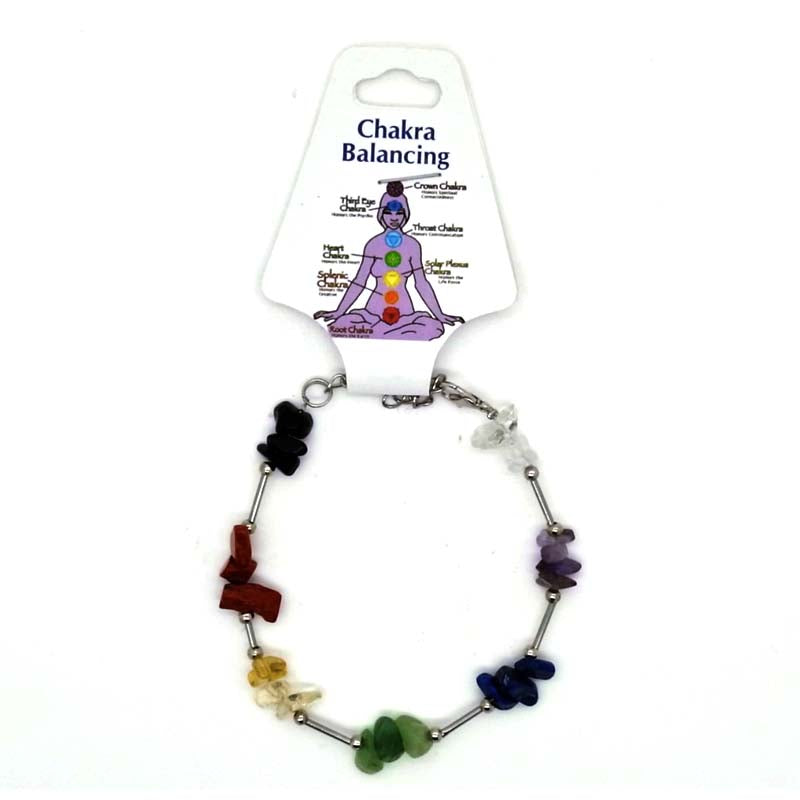 Chakra Chip Steel Bracelet