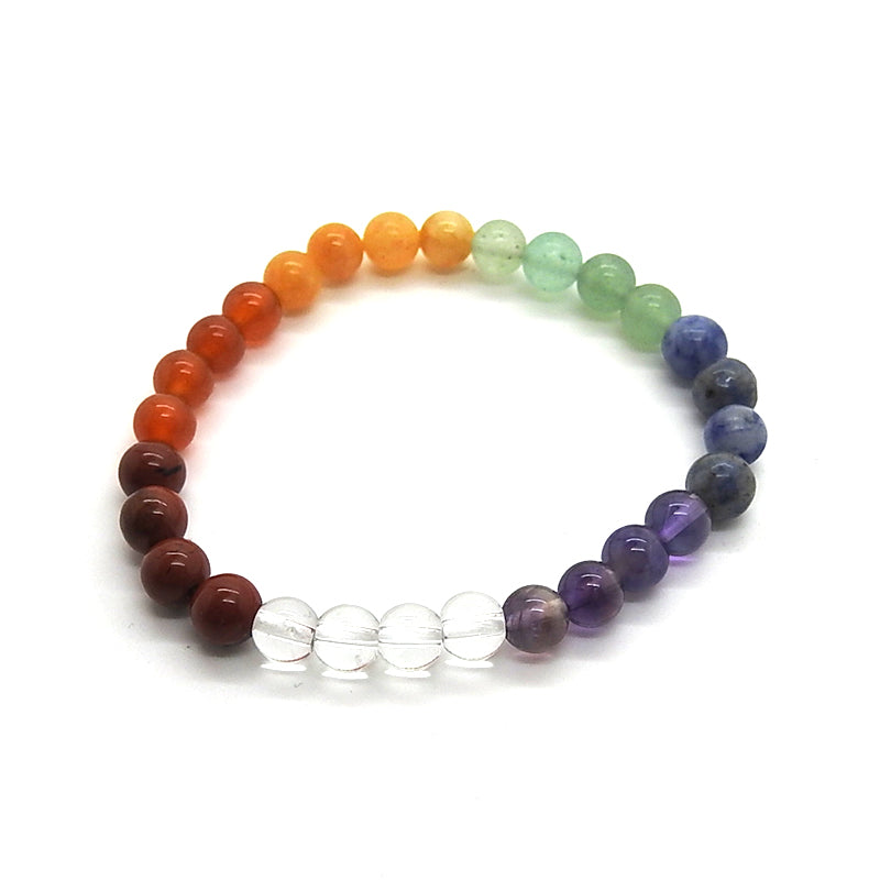 Chakra Bracelet 6mm 4 Bead Ball