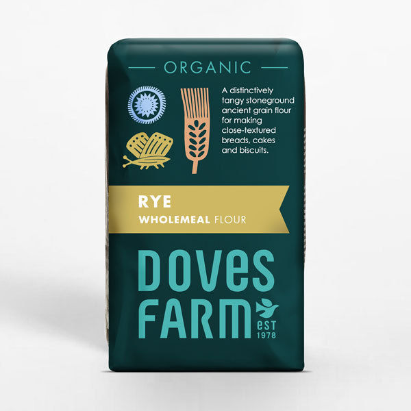 Doves Farm Organic Rye Wholemeal Flour 1kg
