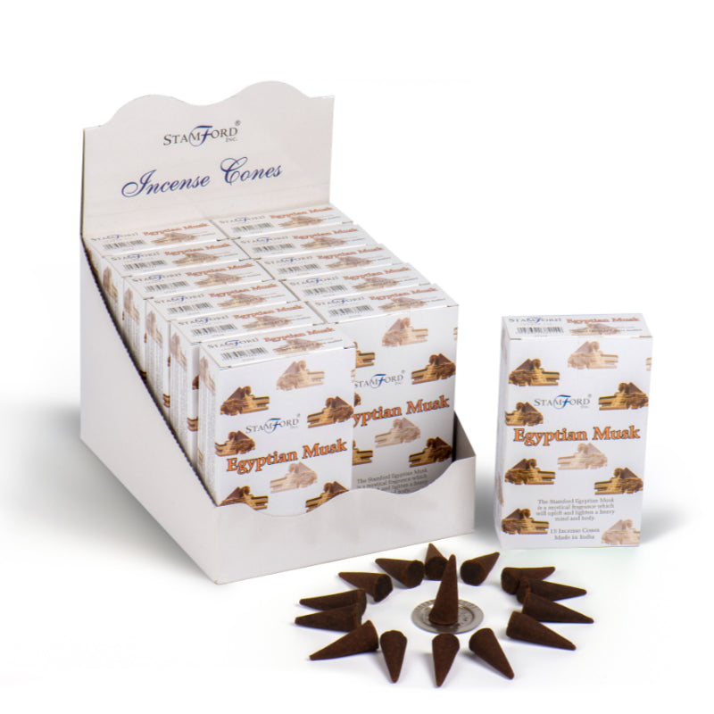 Incense Cones - Egyptian Musk - 15 Cones