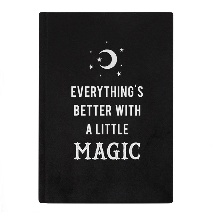 A5 Notebook - (Velvet ) Black Magic "Everything&