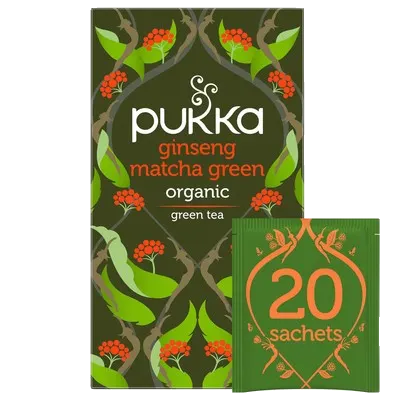 Pukka Tea Organic Ginseng Matcha Green 40g (20 tea sachets)