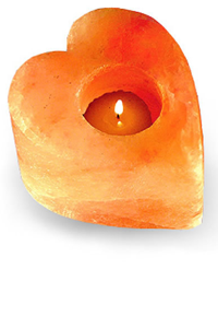 Himalayan Salt Crystal Tea Light (Heart Shape)