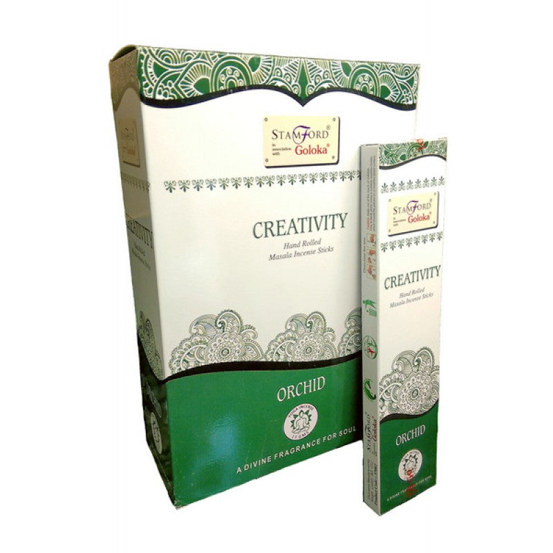 Incense Sticks - "Creativity" Goloka Orchid - 15gms - 12 Sticks