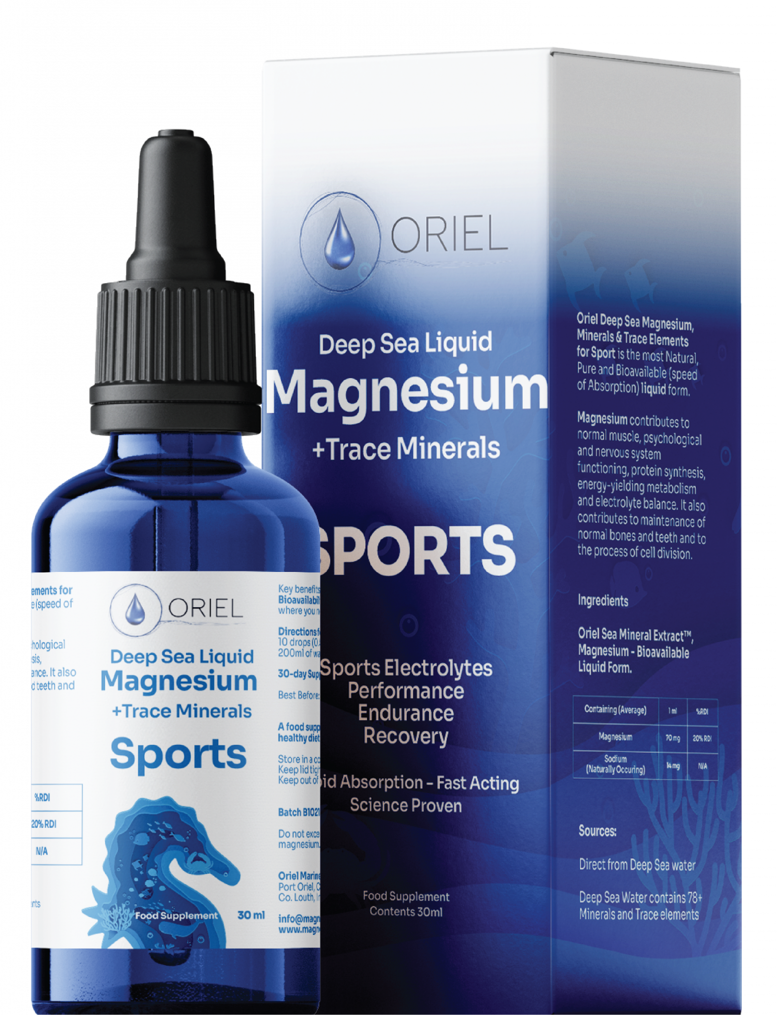 Oriel Magnesium Drops Sports (formerly Cardio Revive) 30ml