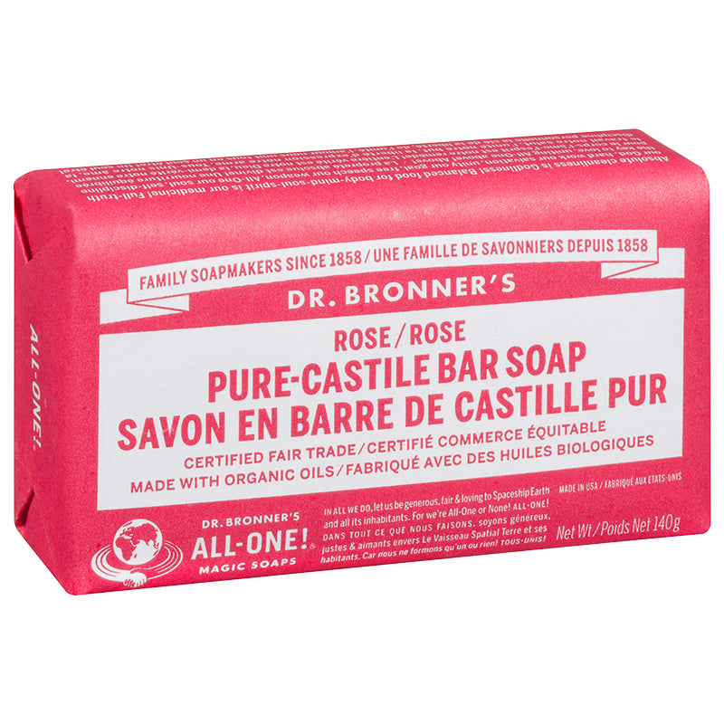 Dr. Bronner Rose Soap Bar - 140g