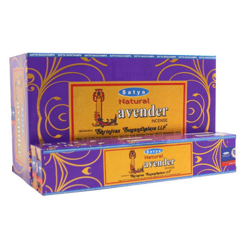 Incense Sticks Satya - Natural Lavender - 12 Sticks