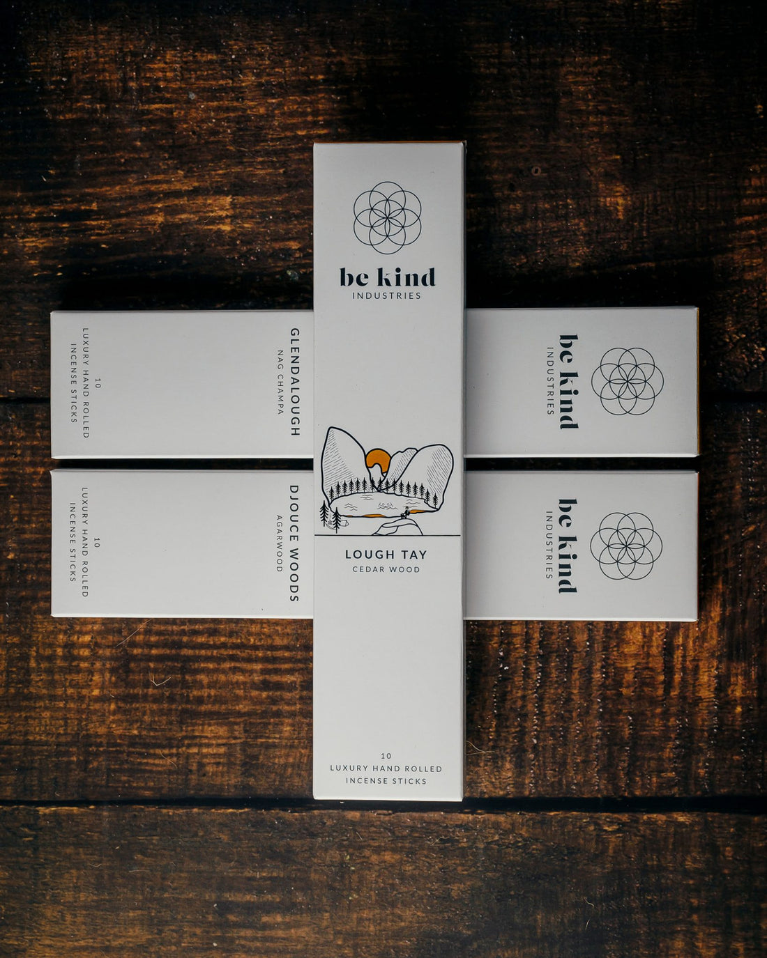 Be Kind Incense Sticks Luxury Hand Rolled (10) Lough Tay Cedar Wood