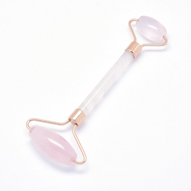 Rose Quartz Dual-Ended Face Roller