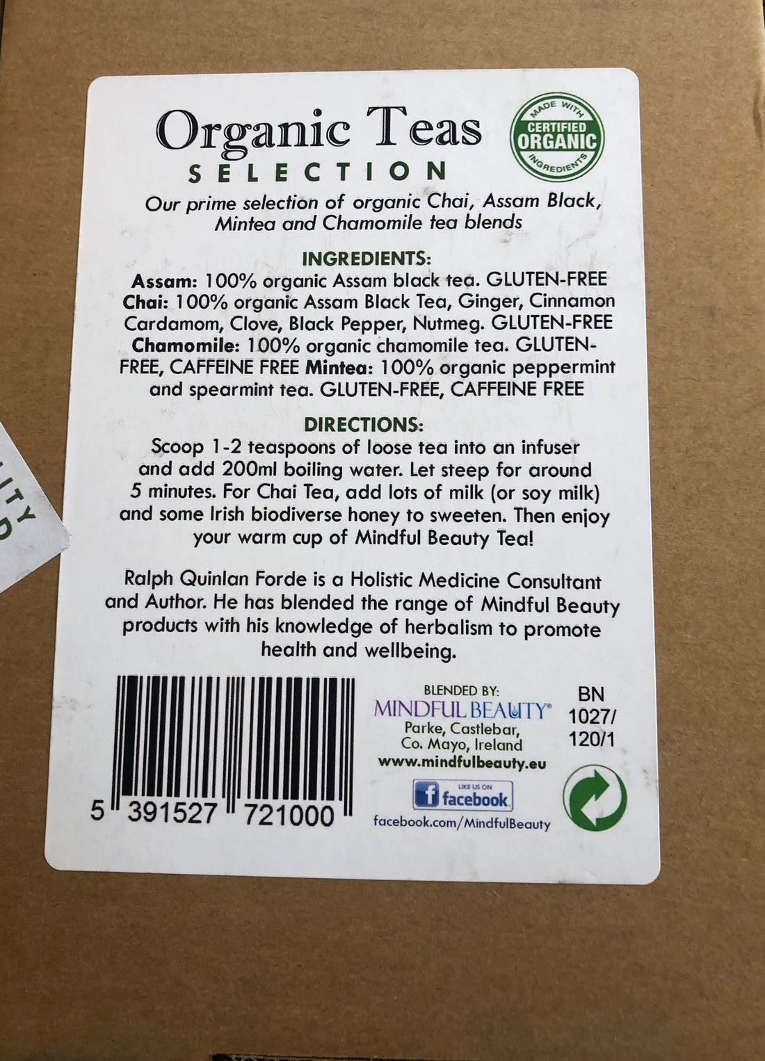 Mindful Beauty - Organic Teas Selection 4 x 30g