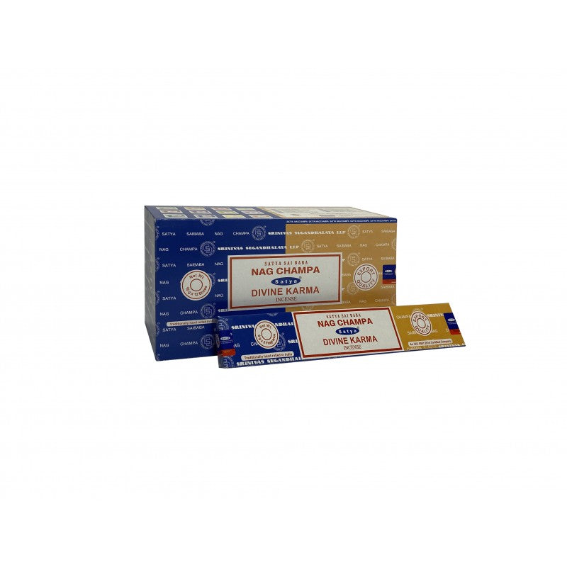 Incense Sticks Satya - Nag Champa Divine Karma- 16g (approx 15 Sticks)