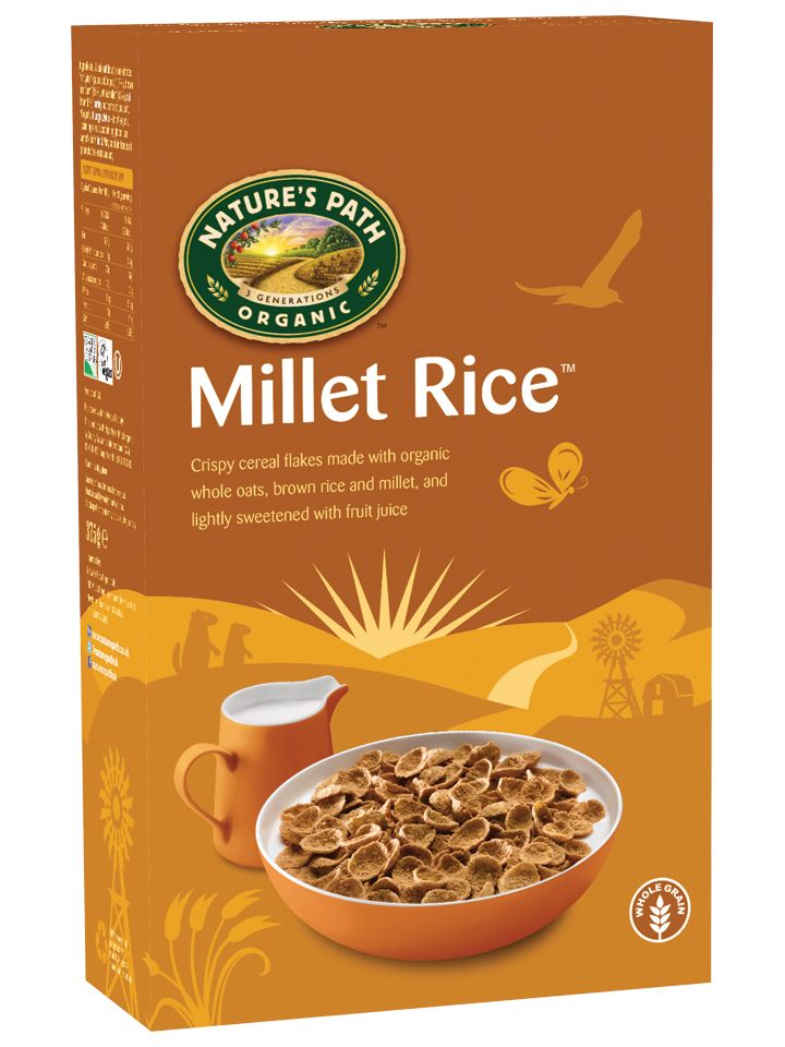 Natures Path Organic Millet Rice Flakes 375g