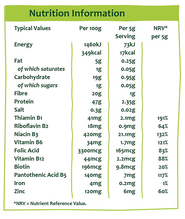Marigold Swiss Engevita Nutritional Yeast Flakes 125g w/B12