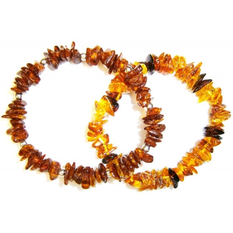 Amber Chip Bracelet - (Large Adult)
