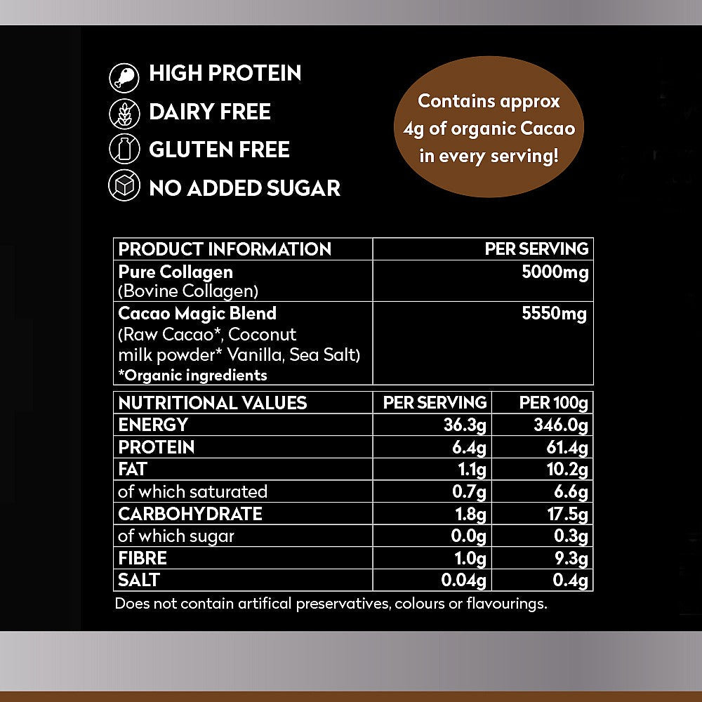 Planet Paleo AT Pure Collagen Cacao Magic Sachets