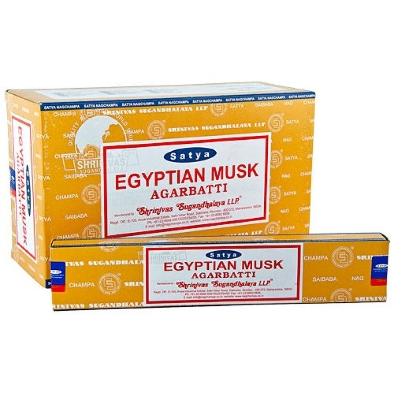 Incense Sticks Satya - Egyptian Musk - 15g (approx 15 Sticks)