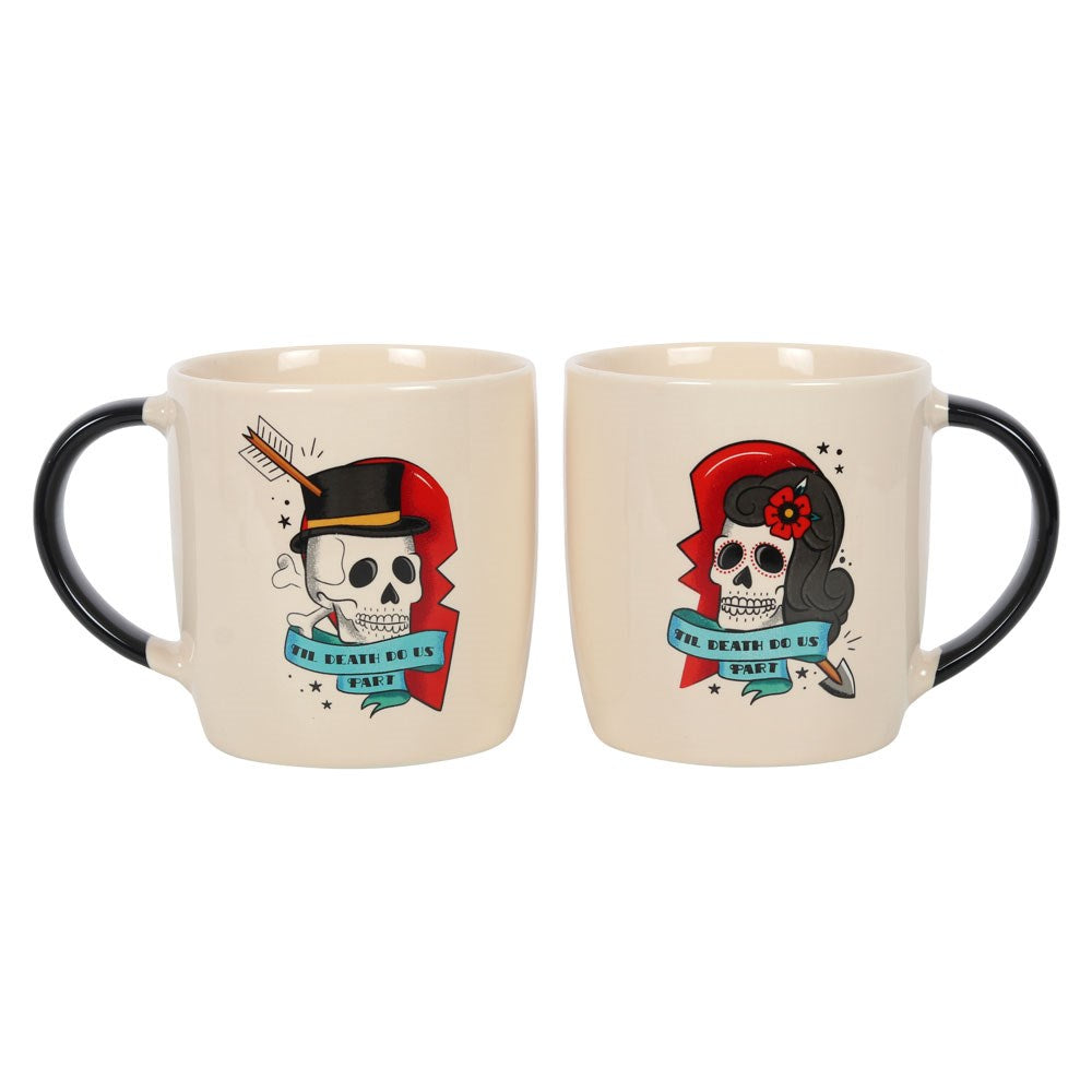 Tatoo "Till Death Do Us Part" Couples Mug (Set of 2)